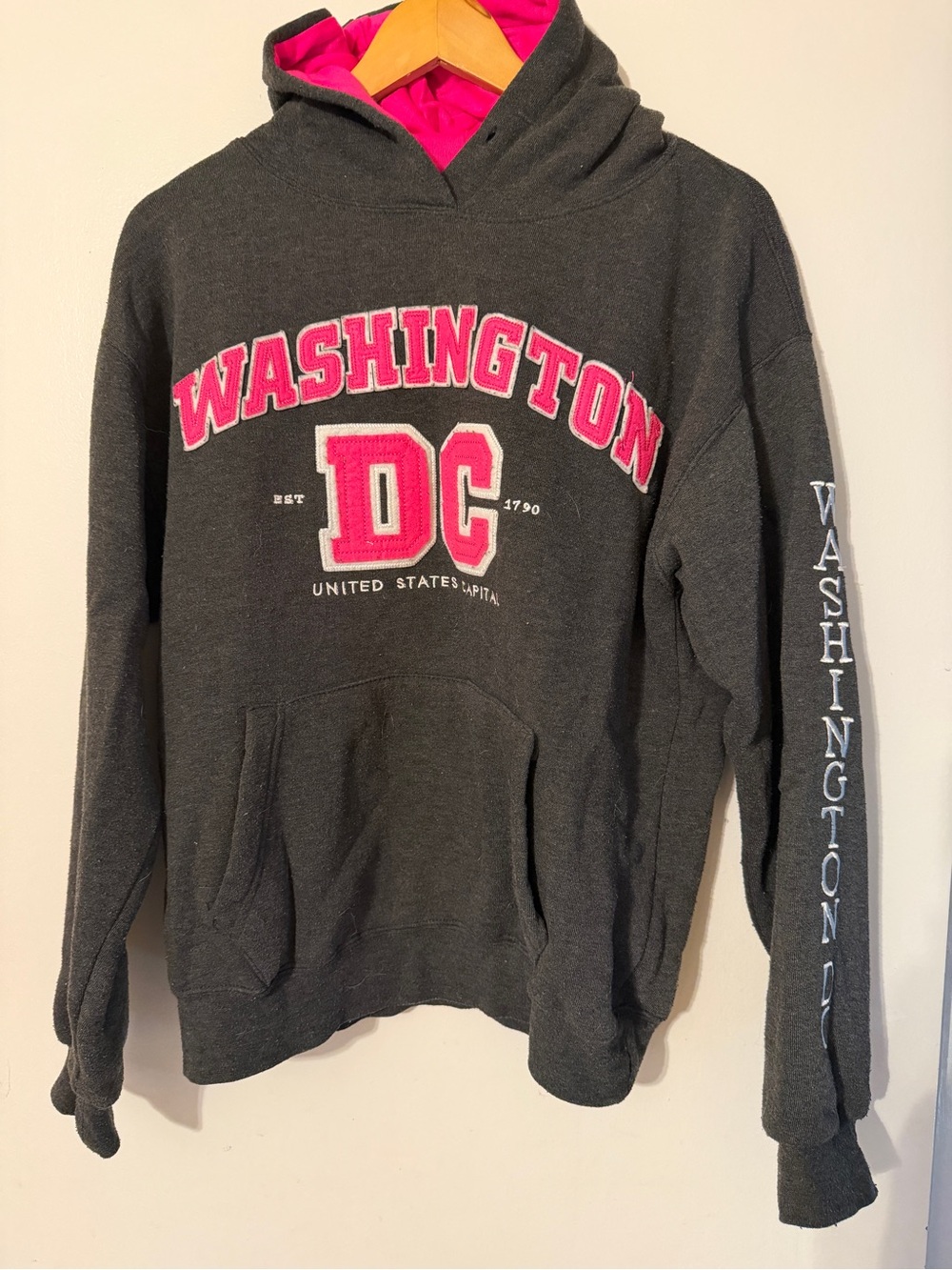 Washington DC Hoodie Sweatshirt Wonen M